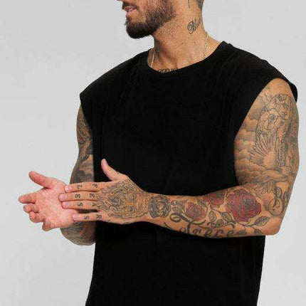 Men's Versatile Sleeveless Muscle Tank Top for Active and Casual Wear