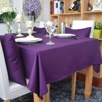 Chic Cotton Linen Dining Tablecloth for an Elegant Table Setting