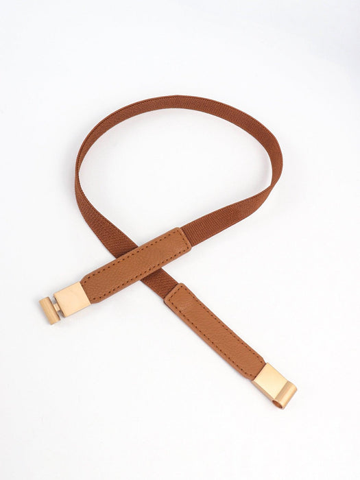 Elegant Elastic Skinny Belt crafted from Premium PU