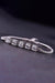 Radiant 5 Carat Moissanite and Zircon Sterling Silver Bracelet with Lobster Clasp
