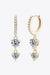 Radiant Spark Lab-Diamond Dangle Earrings