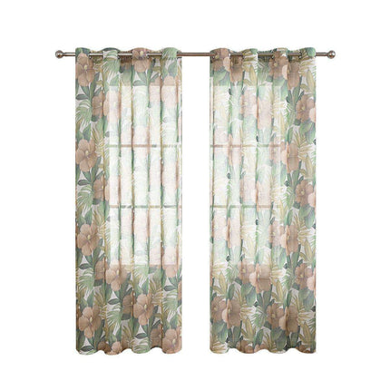 Enhance Your Living Space with Exquisite Sheer Floral Window Treatments