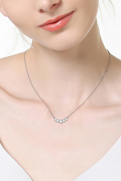 Moissanite Pendant Necklace-Trendsi-Silver-One Size-Très Elite