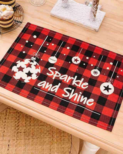 Colorful Plaid Polyester Table Mat Collection