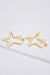 Zircon Starburst Earrings: Elegant 925 Silver & Platinum-Gold Plated