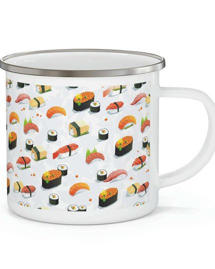 Customizable Enamel Coated Stainless Steel Camping Mug - Perfect for Outdoor Enthusiasts