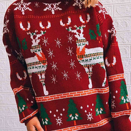 Cozy Oversized Turtleneck Knit Sweater - Perfect Blend of Comfort and Elegance