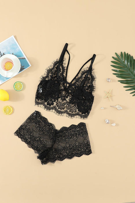 Enchanted Blooms Bralette and Panty Set