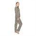 Luxurious Leopard Print Custom Satin Pajama Set for Women