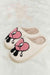 Melody Love Heart Print Plush Fleece Slippers for Cozy Comfort