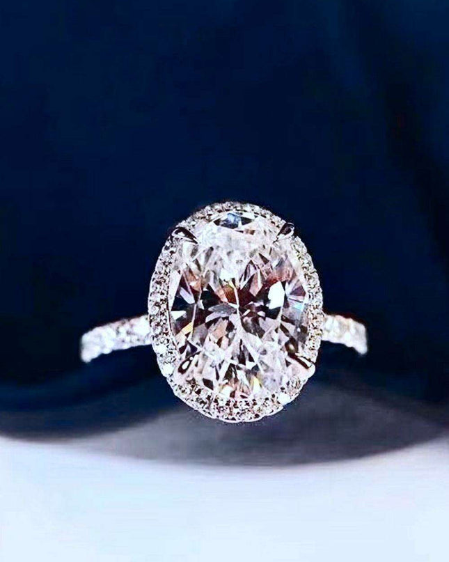 Modern Elegance Sterling Silver Ring with Lab-Grown Diamond and Zircon - Timeless Beauty