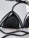 Sun-Kissed Cheeky Thong Bikini Set with Printed Halter Top