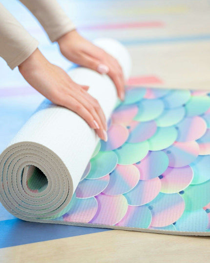 Personalized Mermaid Serenity Luxury Yoga Mat - Elegant and Lightweight Support