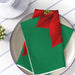 19"x19" Christmas Winter Holiday Dark Green Napkin, Set of 4