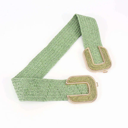 Chic Braided Waist Belt with Textured Design