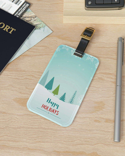 Chic Personalized Travel Luggage Tag Set: Custom Options for Stylish Journeys