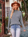 Cozy Mock Neck Pullover Sweater with Relaxed Shoulders
