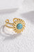 Turquoise Stone Retro Stainless Steel Ring