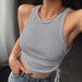 Ribbed Ruched Tank Top