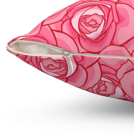 Reversible Rose Valley Decorative Pillow Cover