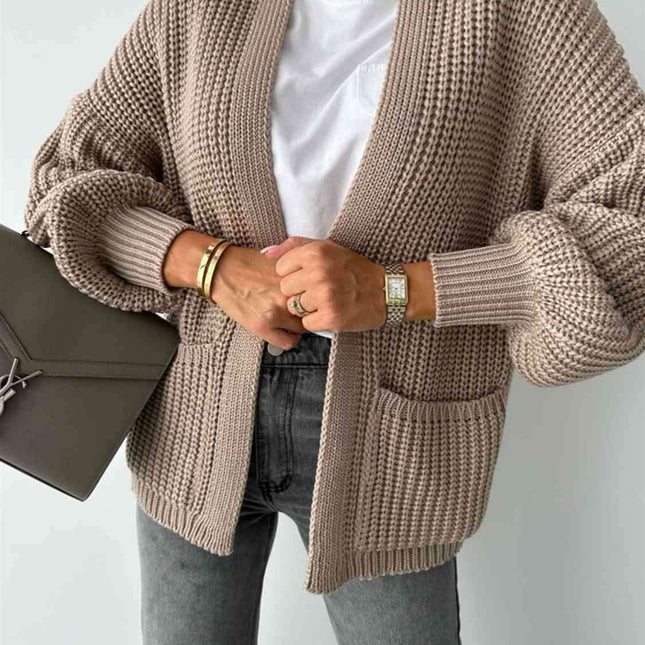 Cozy Luxe Oversized Knit Cardigan with Relaxed Sleeves