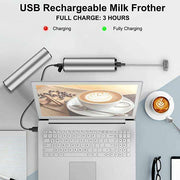 Travel-Friendly USB Milk Frother: Craft Cafe-Quality Frothed Milk Anywhere