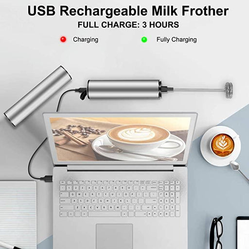 USB Milk Frother Mixer for Coffee, Cappuccino, and More – Frothy Perfection at Your Fingertips