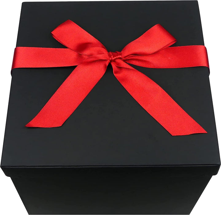 Everlasting Romance: 12 Stem Preserved Red Rose Bouquet in Elegant Round Case