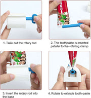 Automatic Toothpaste Dispenser and Toothbrush Holder - Wall-Mounted Bathroom Organizer