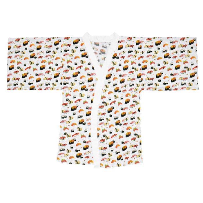Kireiina Japanese Long Sleeve Kimono Robe - Luxurious Artistic Robe