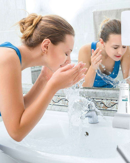 Automatic Toothpaste Dispenser and Toothbrush Holder - Wall-Mounted Bathroom Organizer