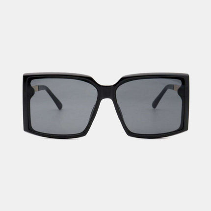 Trendy Square Sunglasses with Durable Hybrid Temples for Ultimate UV Protection