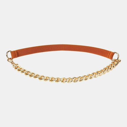 Elegant Allure: The Alloy Chain Elastic Belt for Any Occasion