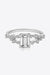 1 Carat Lab-Diamond Split Shank Ring with Zircon Accents - Dazzling Moissanite Brilliance
