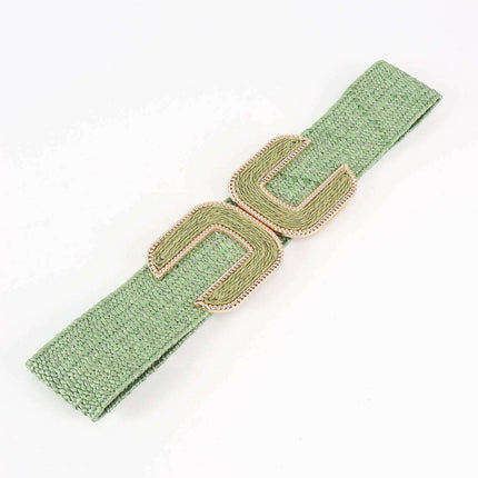 Chic Braided Waist Belt with Textured Design