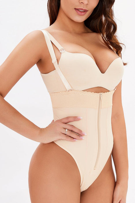 Customizable Zip-Up Bodysuit for Flawless Silhouette