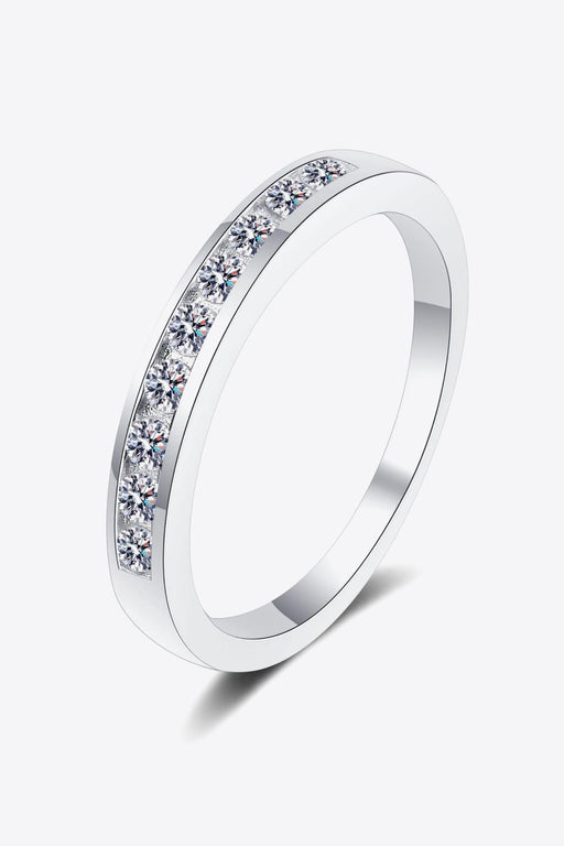 Chic Lab-Diamond Sterling Silver Ring