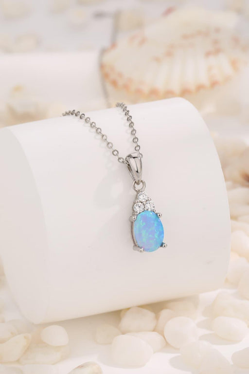 Find Your Center Opal Pendant Necklace: Australian Opal Pendant for Inner Harmony