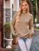 Cozy Mock Neck Pullover Sweater with Relaxed Shoulders
