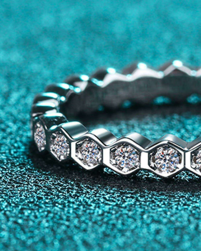 Radiant Lab-Diamond Eternity Band in Sterling Silver: A Classic Statement