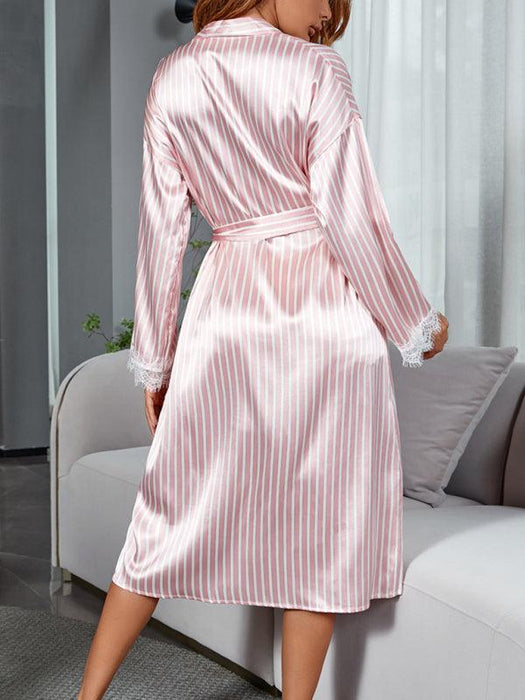 Feminine Elegance Nightgown Robe