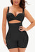 Under-Bust Lace Trimmed Shaping Bodysuit with Side Zipper