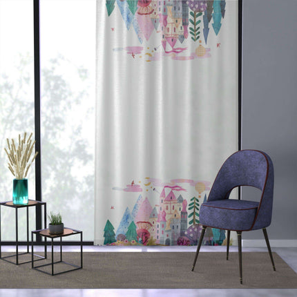 Custom Kids' Photo Sheer Curtains - Personalized Room Decor for Children