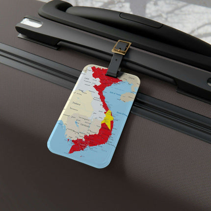 Elegant Acrylic Luggage Tag Set with Customizable Leather Strap - Stylish Travel Essential