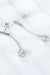 Elegant Lab-Diamond Drop Earrings with Zircon Accents - 2 Carat Glamour
