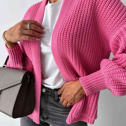 Cozy Luxe Oversized Knit Cardigan with Relaxed Sleeves