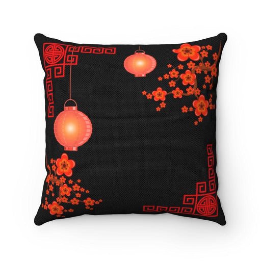Lunar New Year Reversible Decorative Pillowcase with Dual Patterns