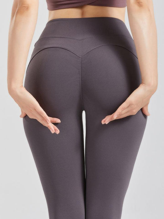 Wide Waistband Active Leggings with Super Stretch Fabric