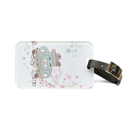 Romantic Journey: Premium Luggage Tag Set by Maison d'Elite