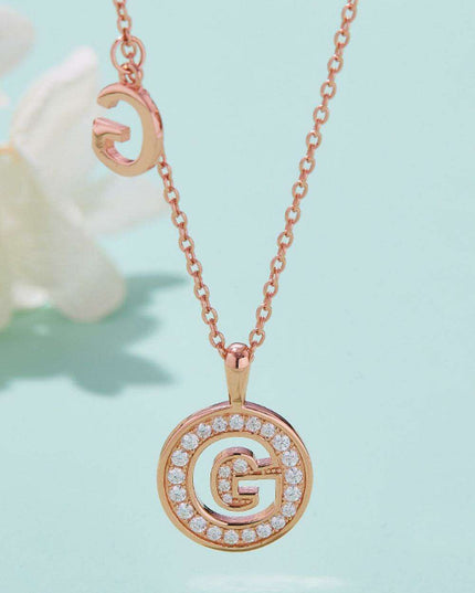 Radiant Moissanite Gemstone Pendant Necklace - Opulent Sterling Silver & 18K Rose Gold